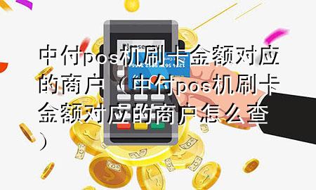 中付pos机刷卡金额对应的商户（中付pos机刷卡金额对应的商户怎么查）